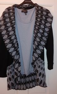 Angel Apparel Black and Baby Blue Sweater w/Shell